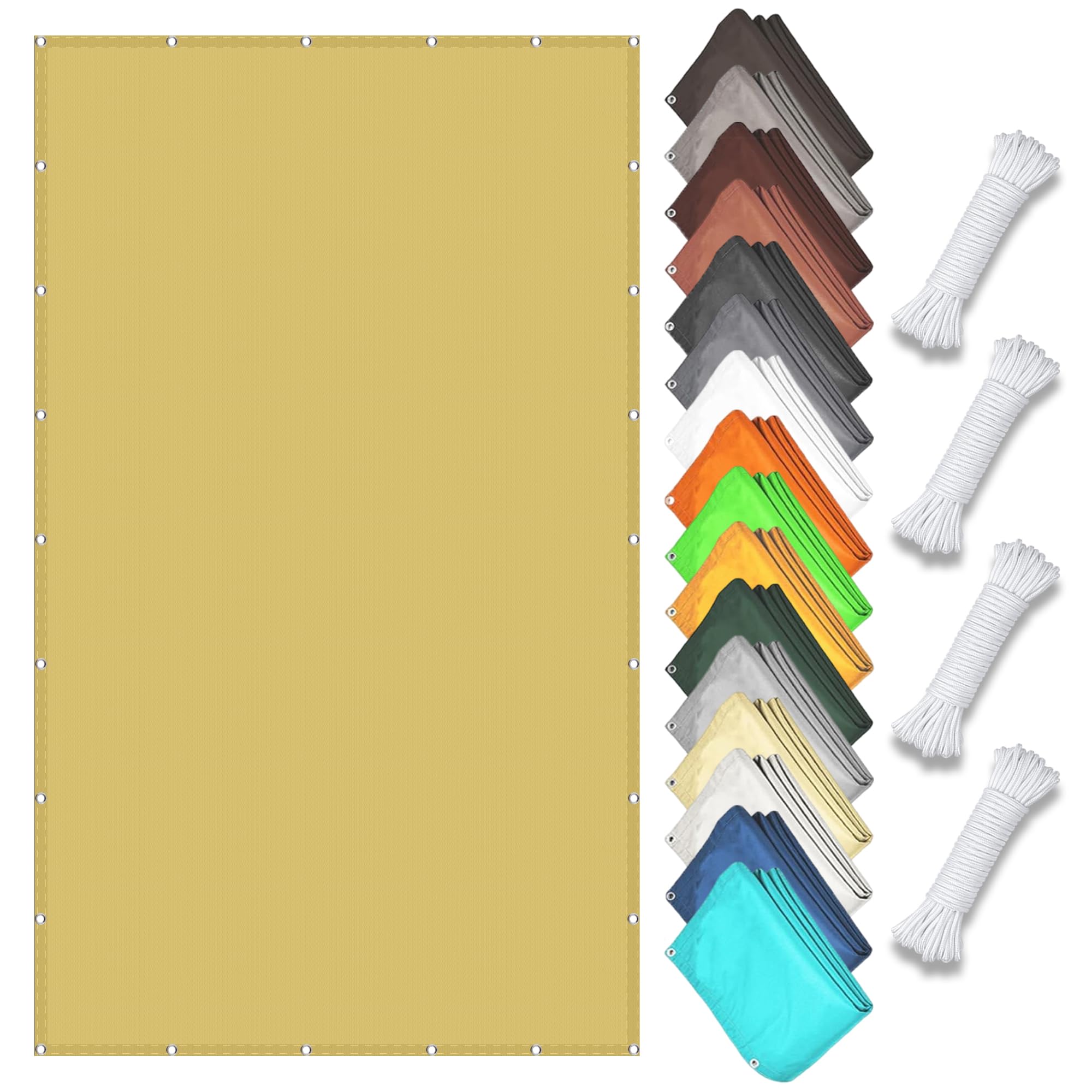 Voile d'ombrage étanche et anti-UV 85 x 450 cm pour créer un espace frais et sec sur le balcon