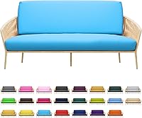 Vista 31 de MoNiBloom Funda elástica para futón individual, sin brazos, funda para sofá sin brazos, protector de muebles, funda lavable con cremallera