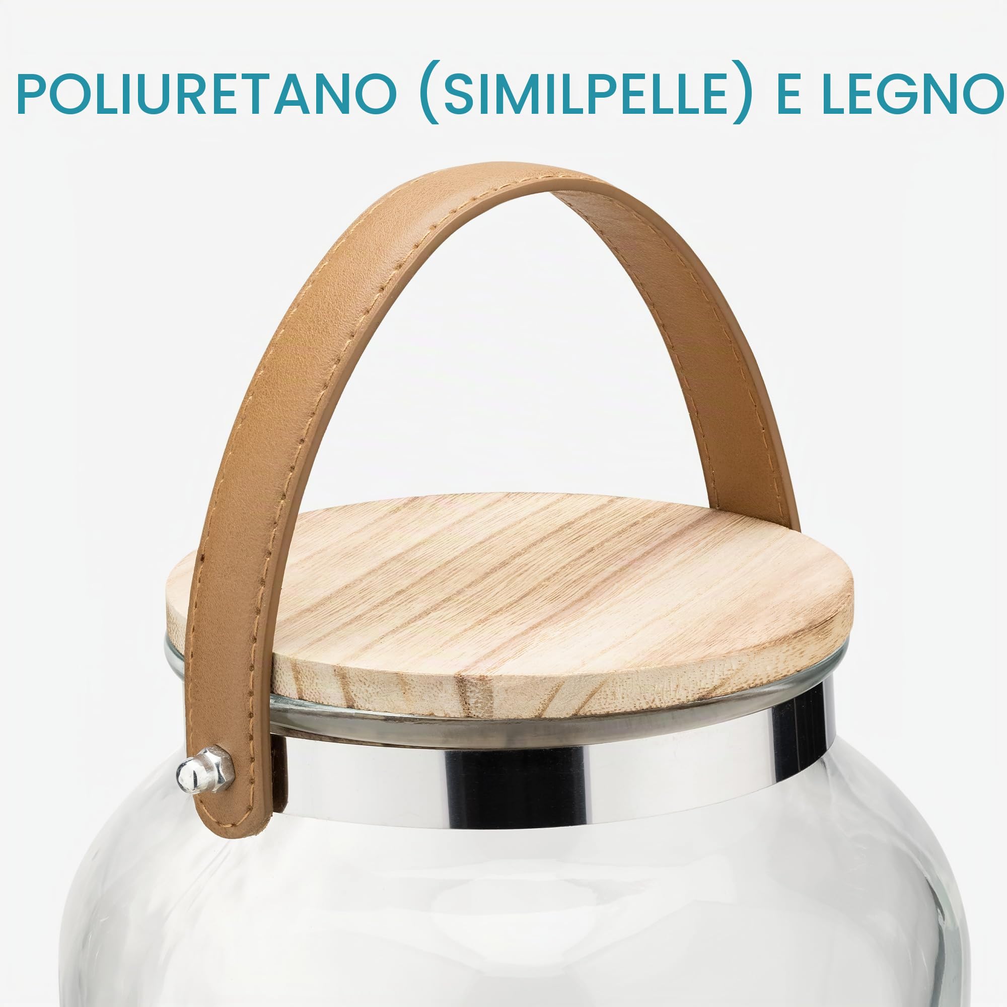 Navaris 5.6L Contenitore Bevande in Vetro con Rubinetto Distributore Acqua Sangria Cocktail Vino