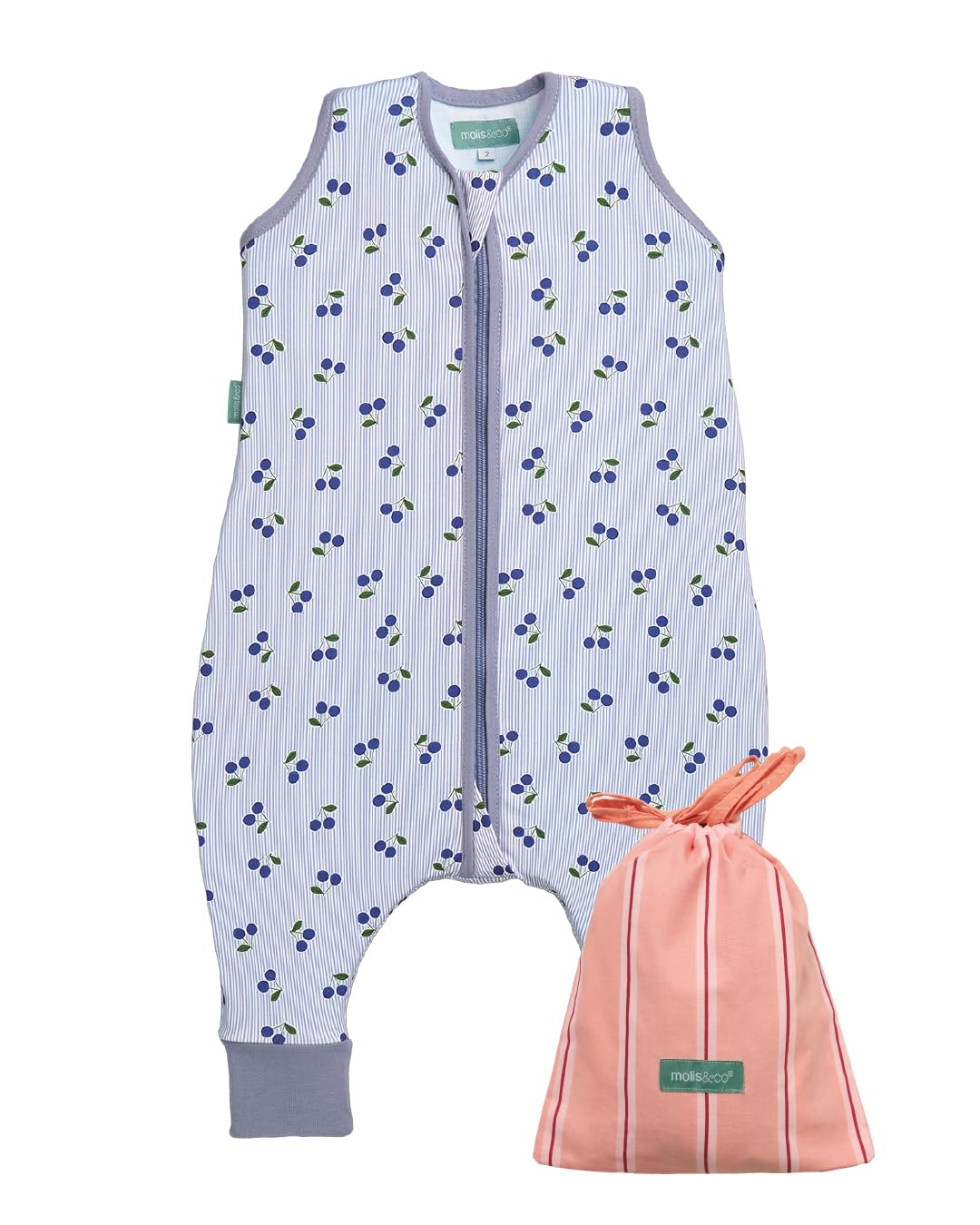 molis&co - Pijama Burbuja con Pies 0.5 TOG - 100 cm (4 años) - Ideal para Verano - 100% Algodón (Oeko-Tex 100) - Summer Sea — view 16