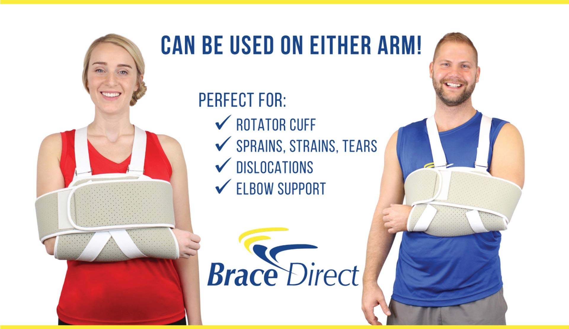 Adjustable Foam Arm Sling Shoulder Immobilizer Use While Sleeping