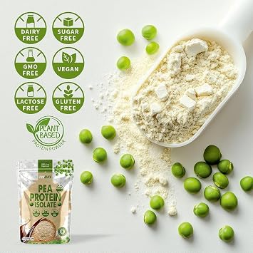 Pea Protein Isolate Powder 1kg Vegan 100% Plant Protein Gluten-Free, Vegetarian Protein Powder Shake for Superfood Super Greens Dairy Free Shakes by PROELITE (1KG, Chocolate)