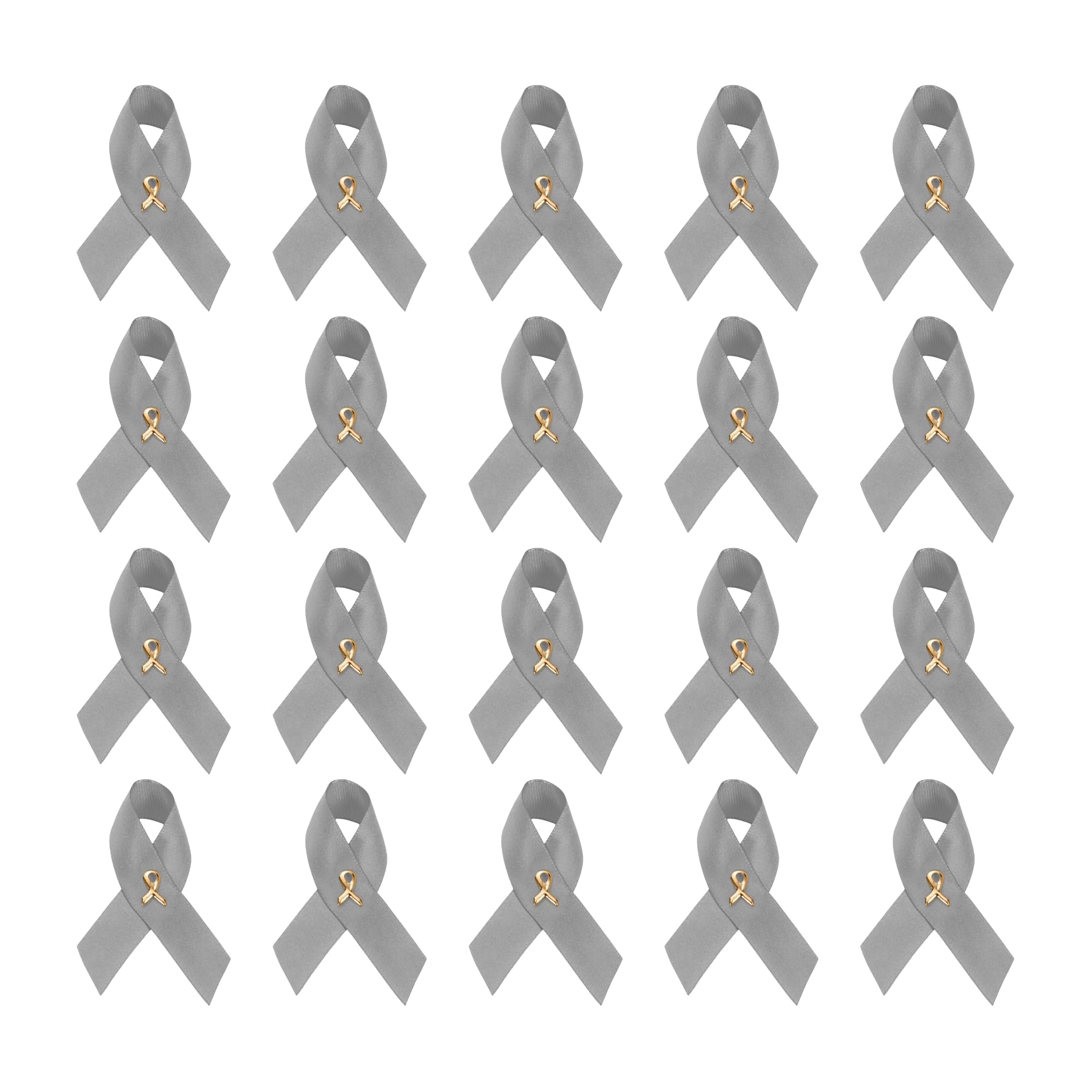 1/2/5/10/25/50/100pcs Satin Awareness Ribbon Pins (Pick your color), for Cancer &amp; Disease Awareness, Bulk Quantities for Fundraising, Events, Gift Giving