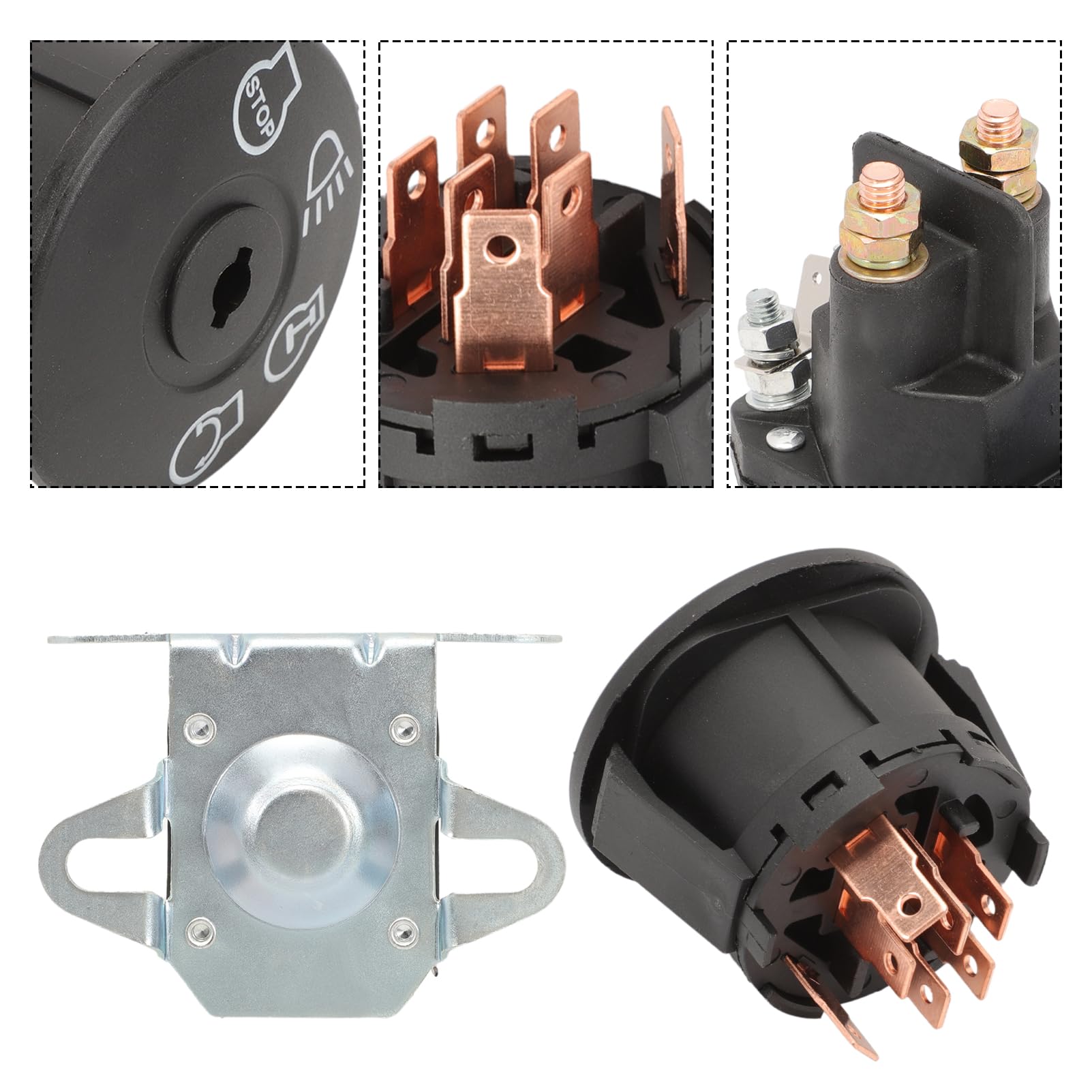 Kit de serrure d'allumage magnétique pour tracteur Husqvarna MTD H-n-da Bolens Toro Castelgarden Stiga Murray AYP Briggs Stratton Démarreur d'allumage Interrupteur de démarrage MTD Tracteur à