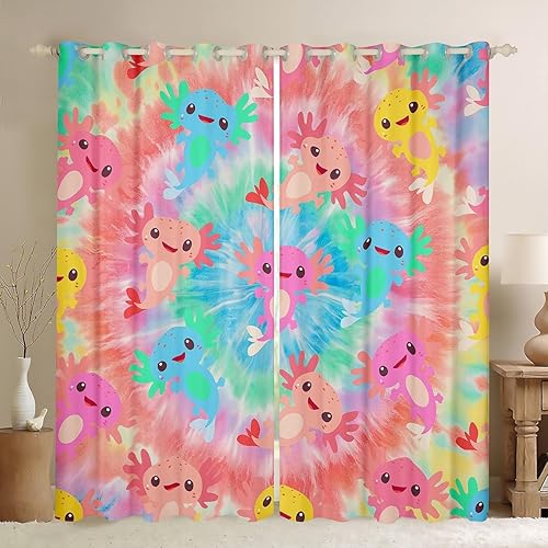 Vista 14 de Erosebridal Trippy - Cortinas de alienígena, cortinas opacas de marihuana verde, modernas cortinas psicodélicas OVNI para ventana, tratamientos