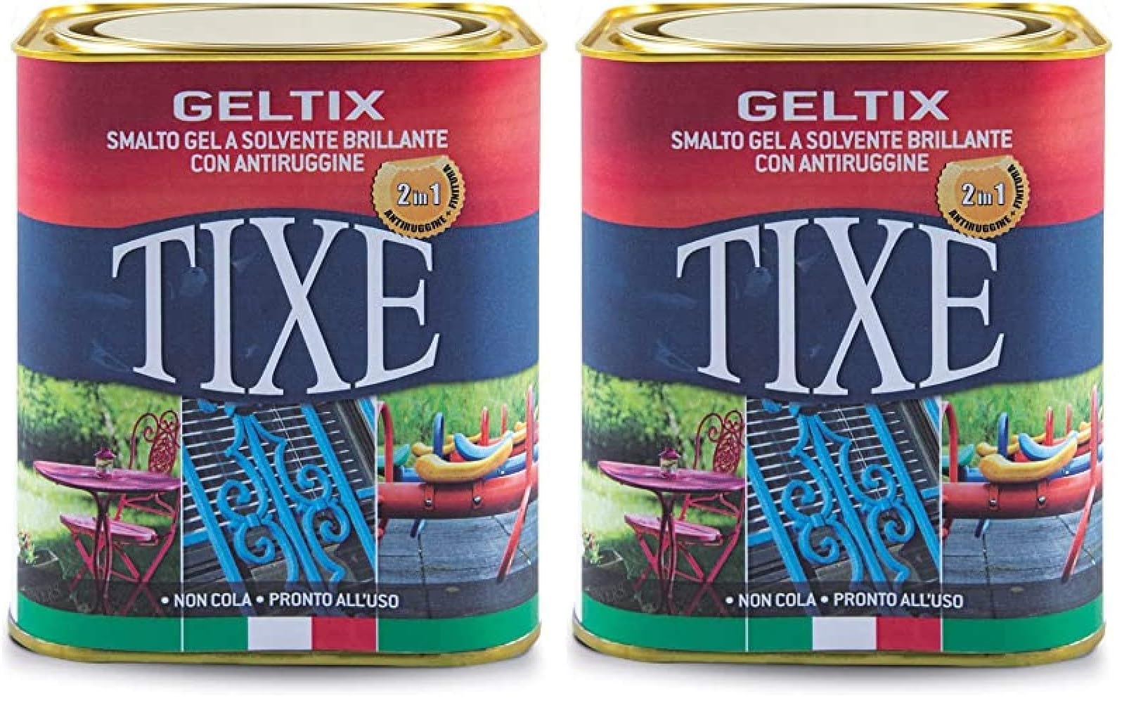 TIXE 105.622 GELTIX FERROMICACEO ANTRACITE 750 ML (Confezione da 2)