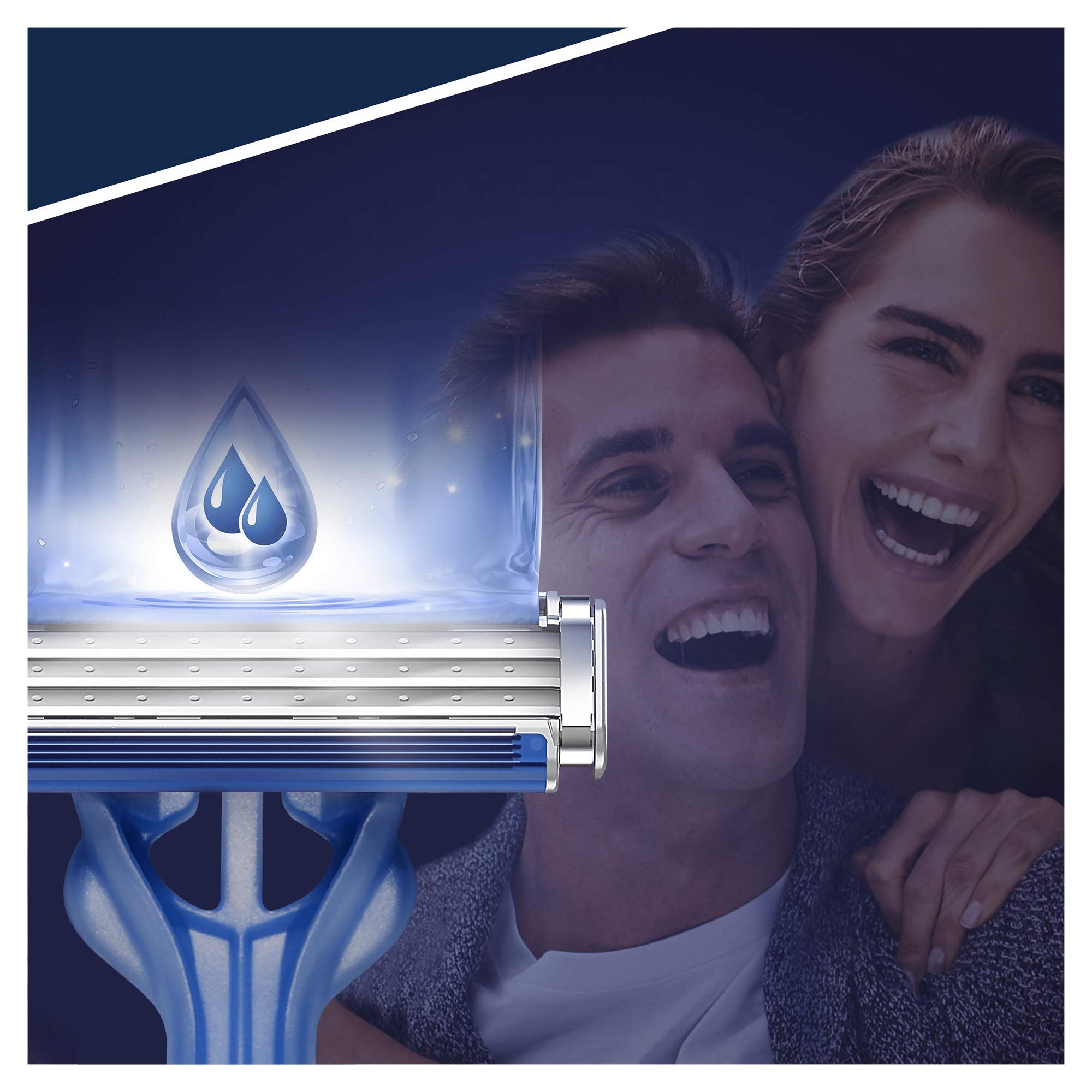 Gillette Niebieskie 3 gładkie jednorazowe golarki x 12