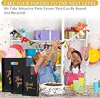 Vista 7 de Bolsas de agradecimiento para negocios pequeños, bolsas de mercancía de plástico extra gruesas con asas para venta al por menor, bolsa de compras