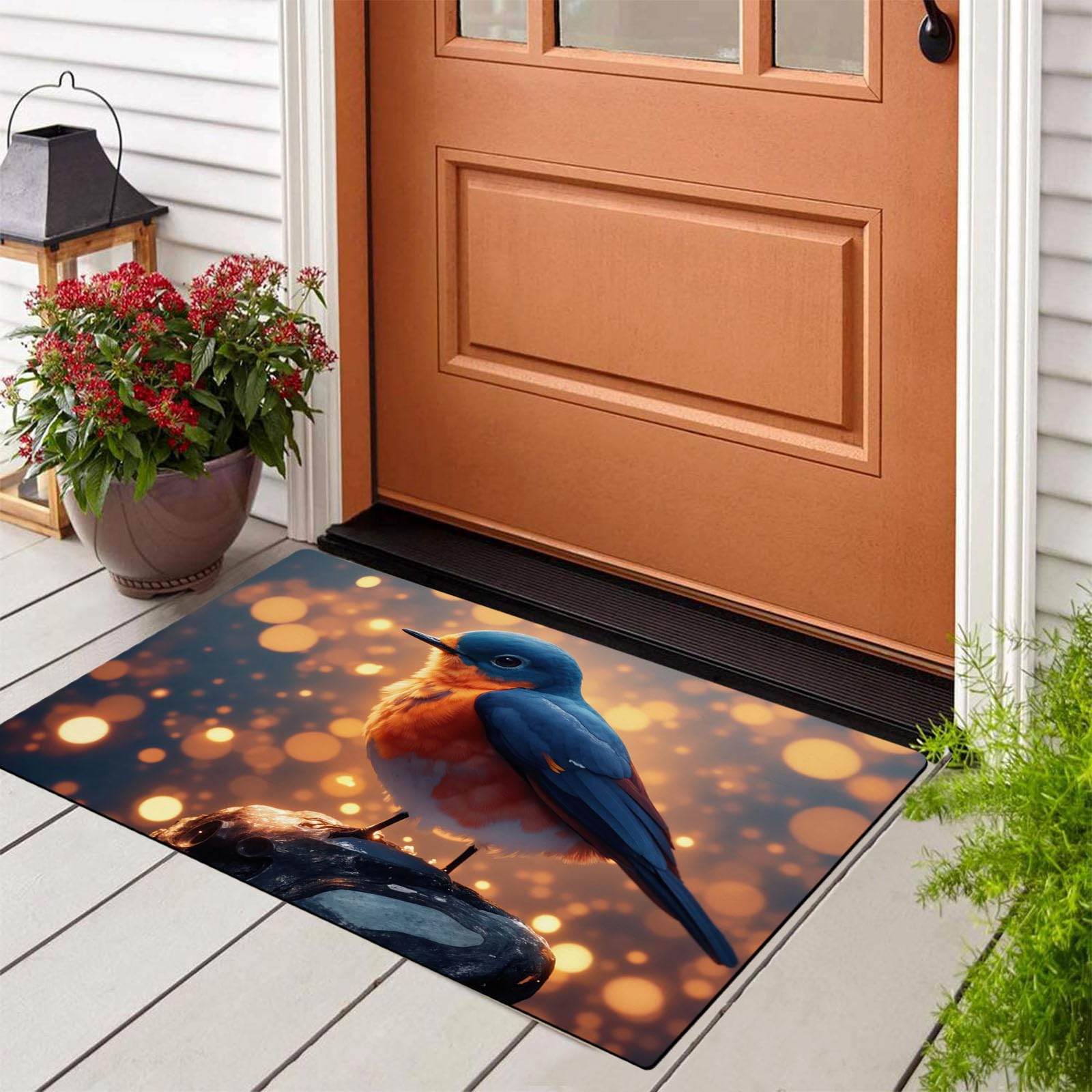Tapis d'entrée absorbant et lavable avec envers antidérapant