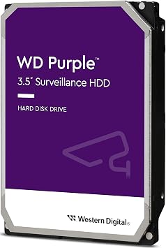 WD Purple 1TB G venlik Kamerasi Diski - 5400 RPM Class, SATA 6 Gb/s, 64 MB Cache, 3.5" - WD10PURZ
