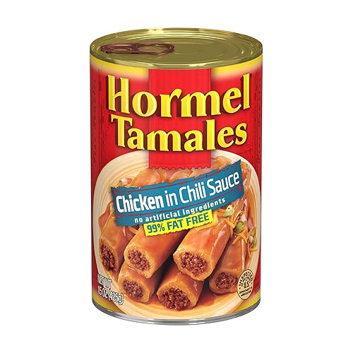 HORMEL Tamales de pollo, tamales enlatados, 15 onzas (paquete de 12)