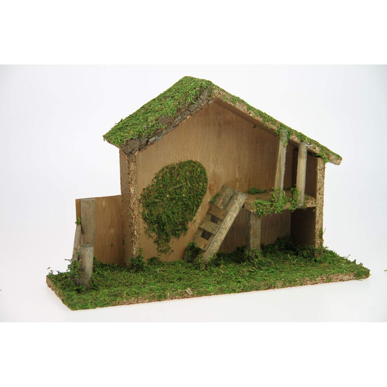 IMAGIN Crèche de Noël Traditionnelle Vide - L. 30 x H. 20 cm