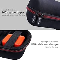 Vista 5 de LTGEM - Funda para JBL Charge 4/JBL Charge 5, estuche de transporte de altavoces, bolsa protectora de viaje para almacenamiento duro, compatible