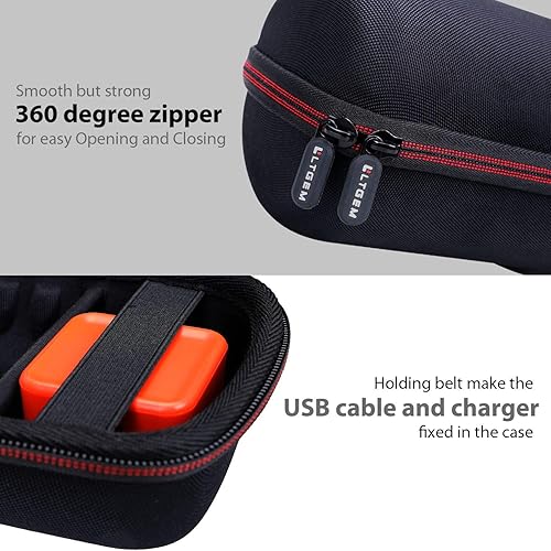 Miniatura 5 de LTGEM Funda para JBL Charge 4JBL Charge 5 Funda de transporte para altavoces, bolsa protectora de viaje para almacenamiento duro, compatible con