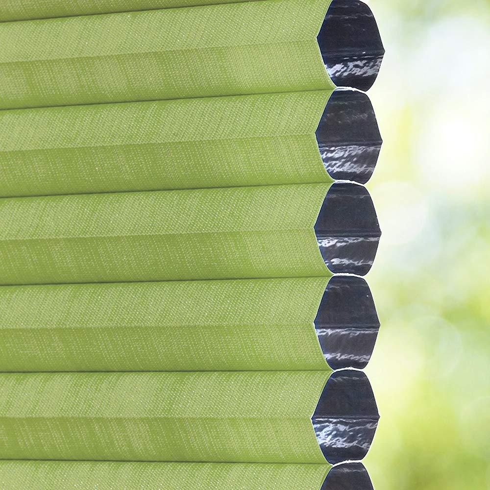Sonnenschutz-HH - Plissee Faltstore Duett Wabenplissee UNIVERSAL verspannt auf Maß 27 x 150 cm - Farbe weiß - Thermo Verdunkelung Faltrollo zum Schrauben oder Klemmen inkl. Klemmträger