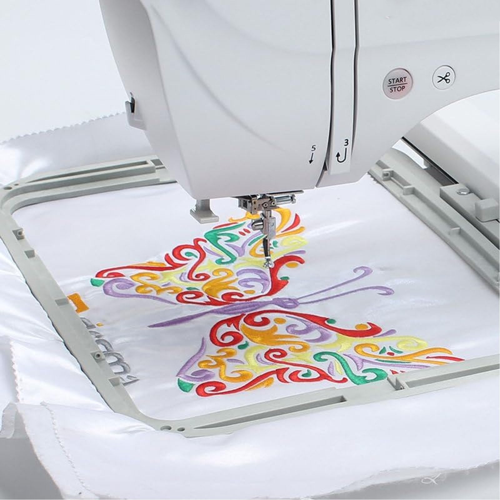 Macchina Da Ricamo Con Ampio Schermo Lcd Touchscreen, 150 Motivi Di Ricamo E 162 Disegni Di Punti, Tagliafilo Automatico, Ideale Per Abbigliamento, Tessuti E Progetti Fai-da-te.
