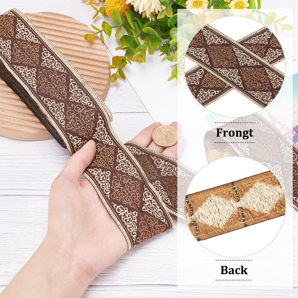 DELORIGIN 10 Yards Ethnic Style Jacquard Ribbon - Image 3