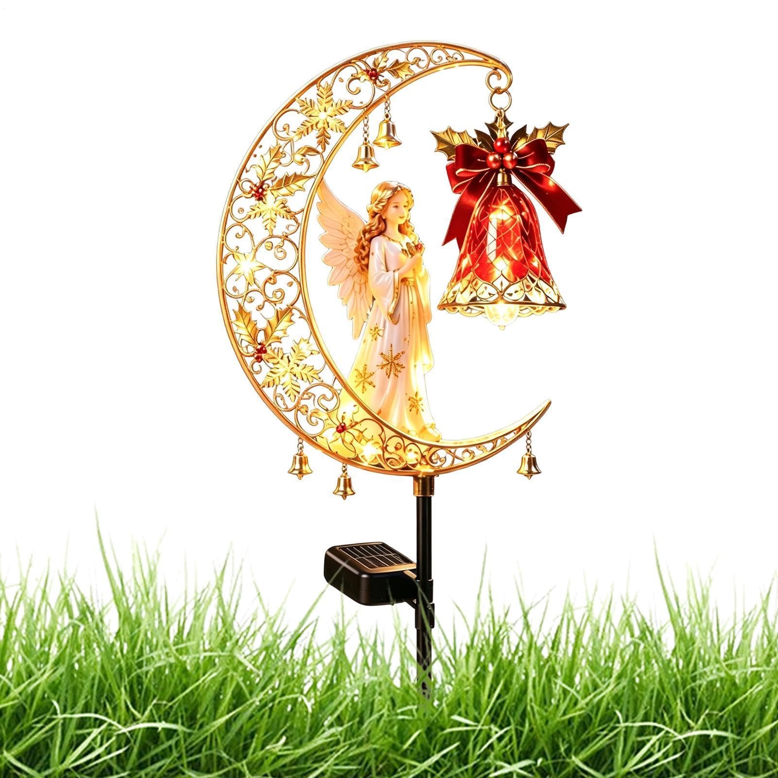 Générique Lampade Solare Outdoor Natale Decorazione Resina Impermeabile