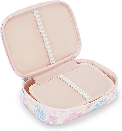 Vista 101 de Kipling - Estuche impreso para 100 bolígrafos para mujer, accesorios de organización, suministros de arte, maquillaje, organizador de viaje Aqua