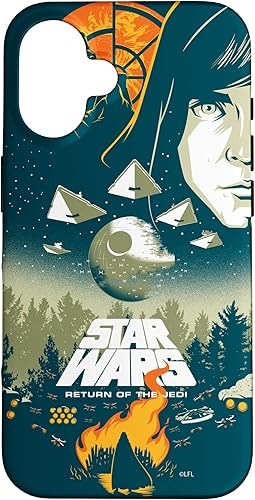Miniatura 31 de Funda para iPhone 15 Pro Max con póster de película retro ilustrada de Star Wars El regreso del Jedi