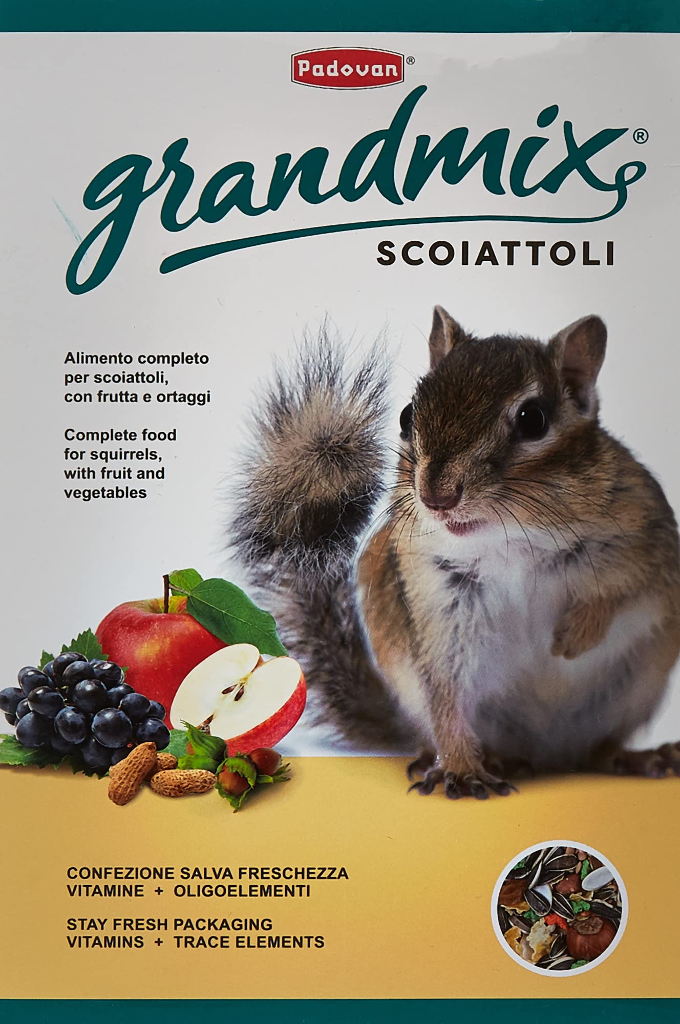 Padovan Grand Mix Scoiattoli Feed, Multi-Colour, 750 G, Pp00188