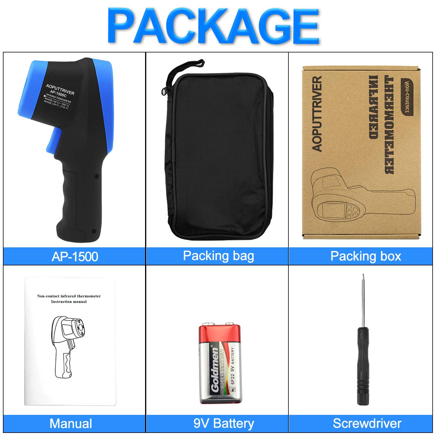 Black Friday 🔥 Infrared Thermometer AP-1500C Color LCD High Temp Thermometer Pyrometer IR Temperature Gun -58℉- 2732℉ (-50℃ to 1500℃),30:1 Distance Spot Ratio,Dual Laser and Flashlight(NOT for Human) Tech Deals 🔥 Infrared Thermometer AP-1500C Color LCD High Temp Thermometer Pyrometer IR Temperature Gun -58℉- 2732℉ (-50℃ to 1500℃),30:1 Distance Spot Ratio,Dual Laser and Flashlight(NOT for Human)