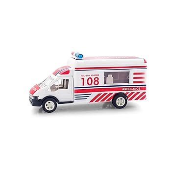 Shinsei Sinsei Ambulance | Pull Back Truck Toy for Kids 3+