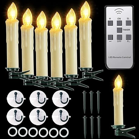 Christmas Window Candles with Floating Efficacy