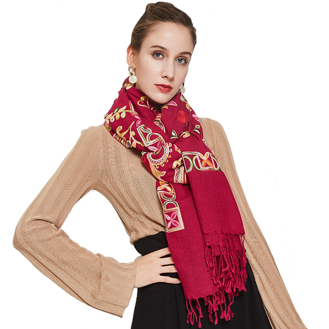 DANA XULarge Size Women Winter Pashmina Shawls and Wraps Cashmere