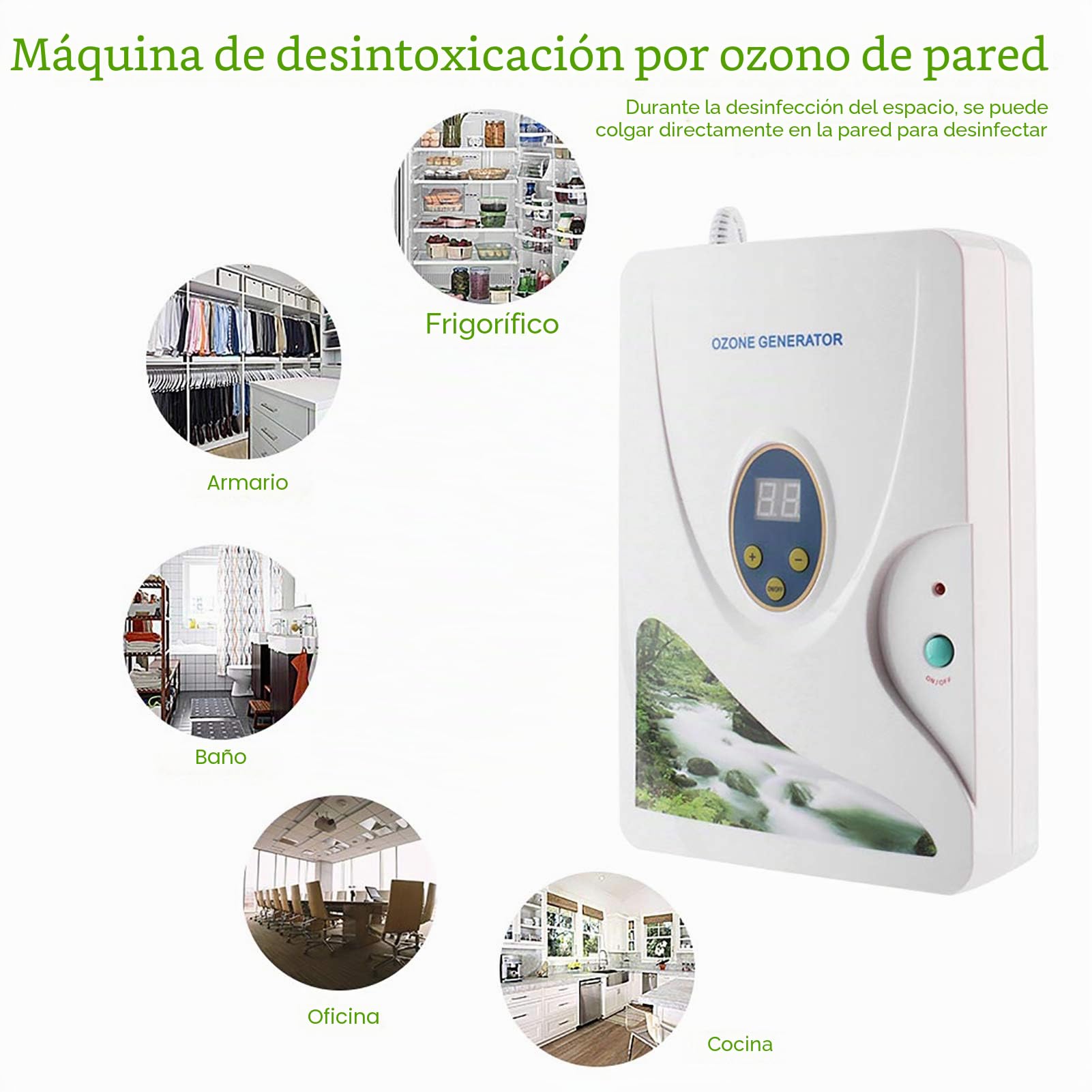 Generador de ozono multipropósito, generador de ozono de juicio, máquina de ozono de agua, purificador de aire, agua, aceite, ozonizador, purificador de frutas y verduras, máquina de ozono para frutas