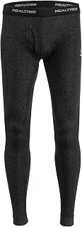 Realtree Thermal Pants for Men -Underwear Long Johns Bottoms -Warm and Insulating -Extreme Winter Gear,Hiking, Hunting (Black, XX-Large)