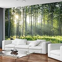 Vista 95 de Papel tapiz tropical de hojas de plátano verde, murales de plantas para dormitorio y sala de estar (no es autoadhesivo)