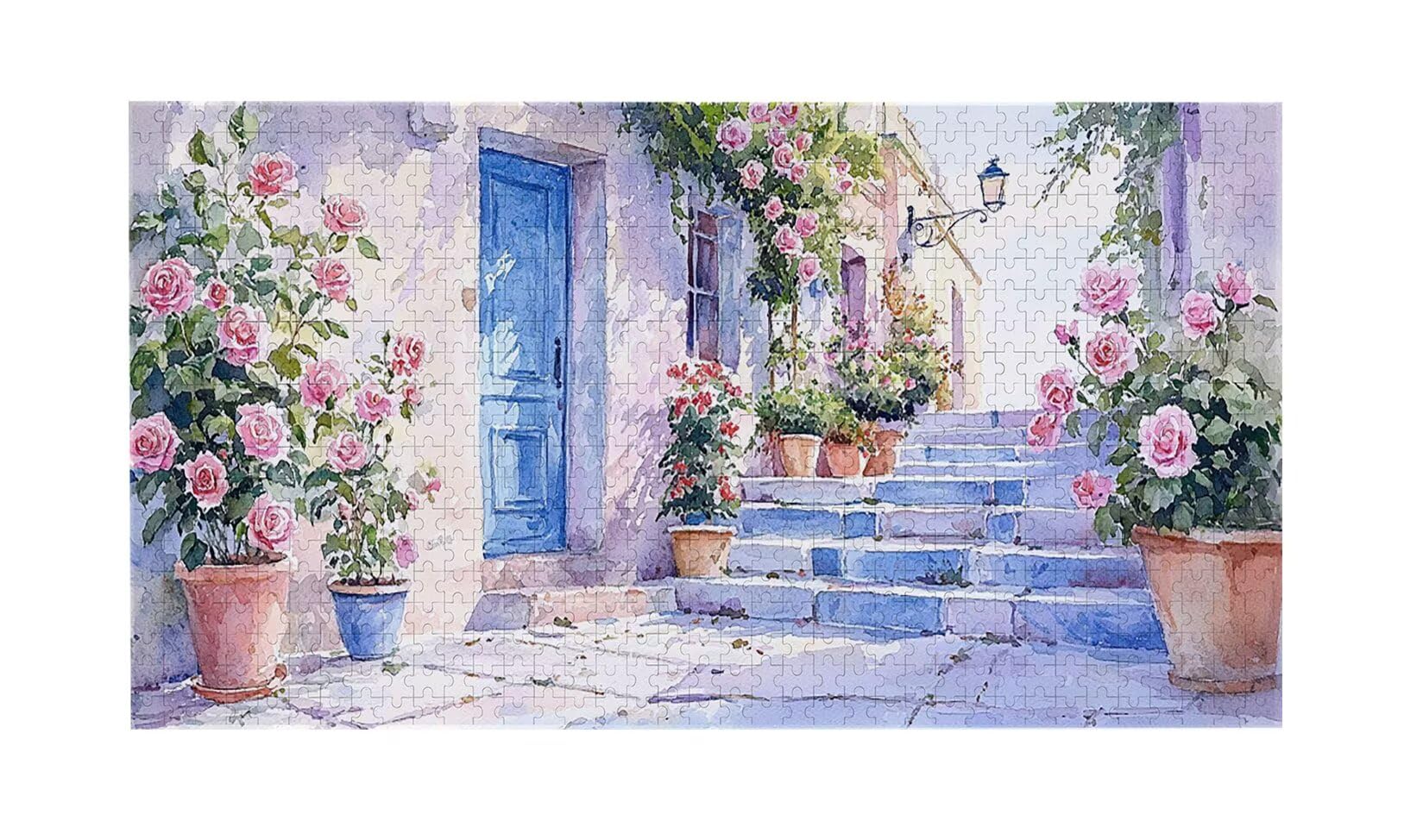 Puzzle de Madera para Adultos 1312 Piezas - Flores callejeras, Obra de Arte de Juego de Rompecabezas para Adultos, Puzzle de Impresión de Alta Definición Multicolor, Pasatiempo Creativo Regalo b-550