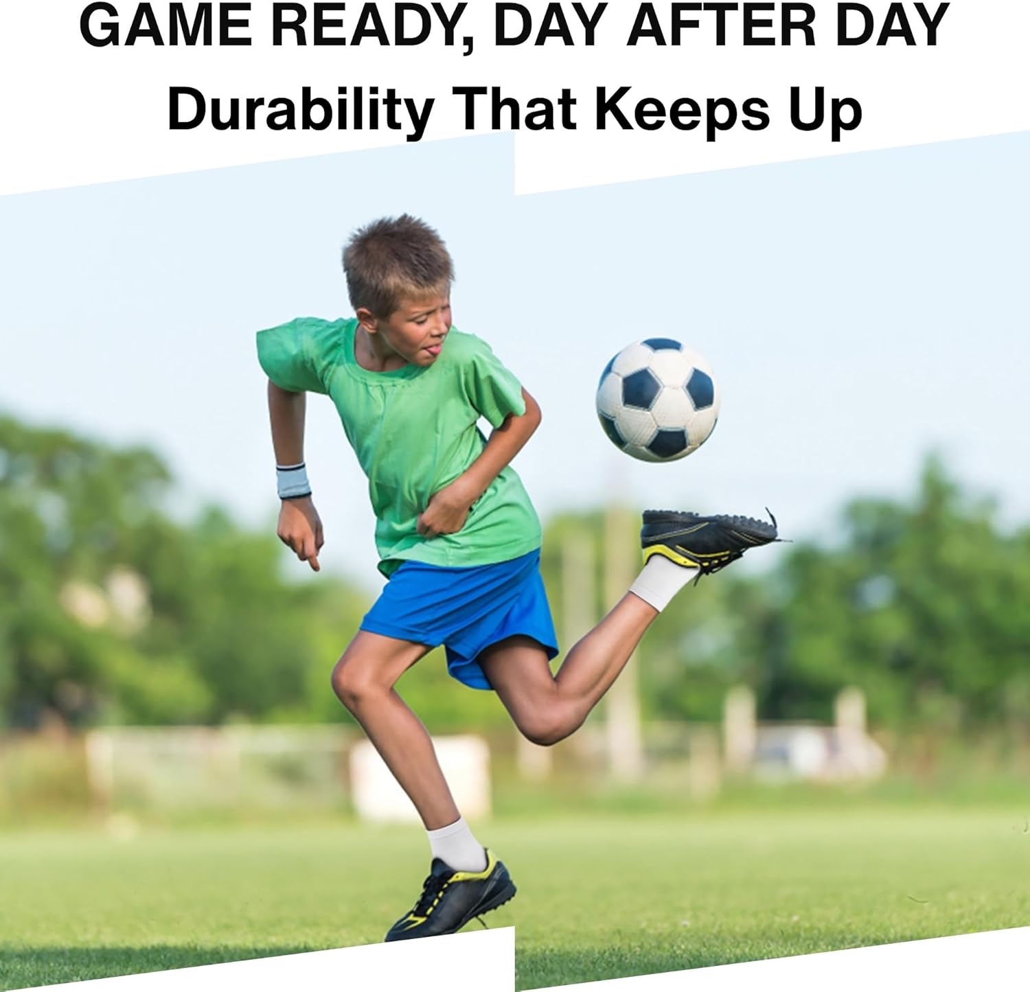 Kids' Socks 18-Pair Pack - Unisex, Breathable Moisture-Wicking Comfortable Fit for School Sports Everyday Wear - Image 4