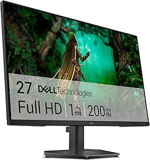 Dell 27 Monitor Gaming – SE2725HG, Full HD (1920×1080), 200Hz, Fast IPS, 1ms, AMD FreeSync Premium, 99% sRGB, VESA (100×10…