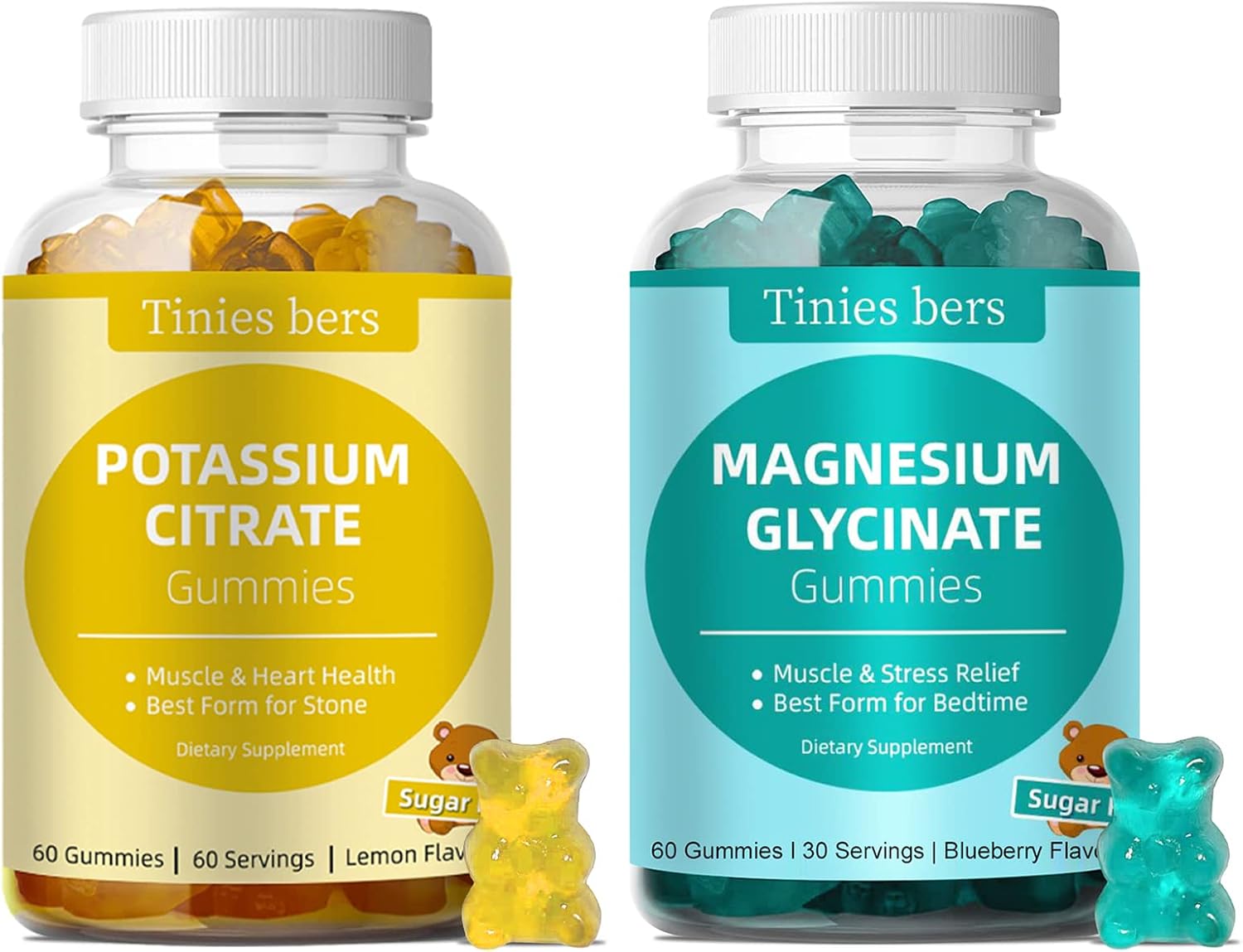 Potassium Gummies and Magnesium Glycinate Gummies for
