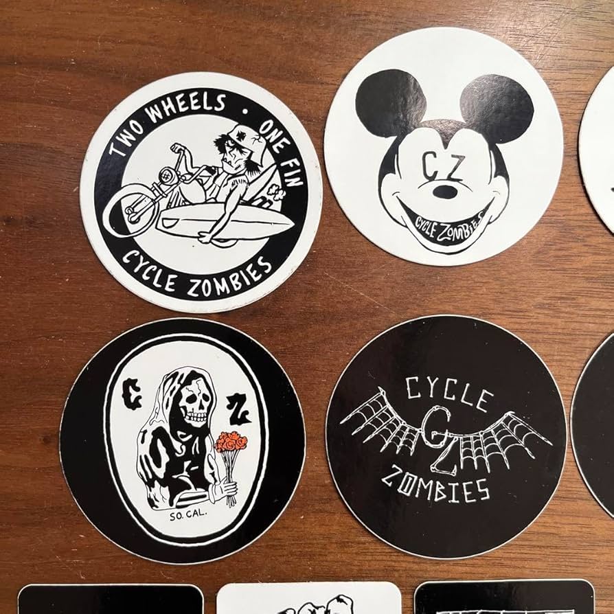 Amazon.com: CycleZombies Cycle Zombies Sticker Set : Toys & Games