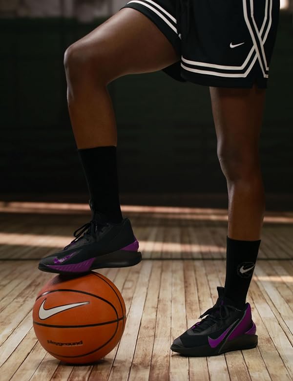 Nike Men's G.T. Jump Academy Basketball Shoes, Black/Vivid Purple-Dark Smoke Grey, 3.5 by Nike - Used condition - Image 2