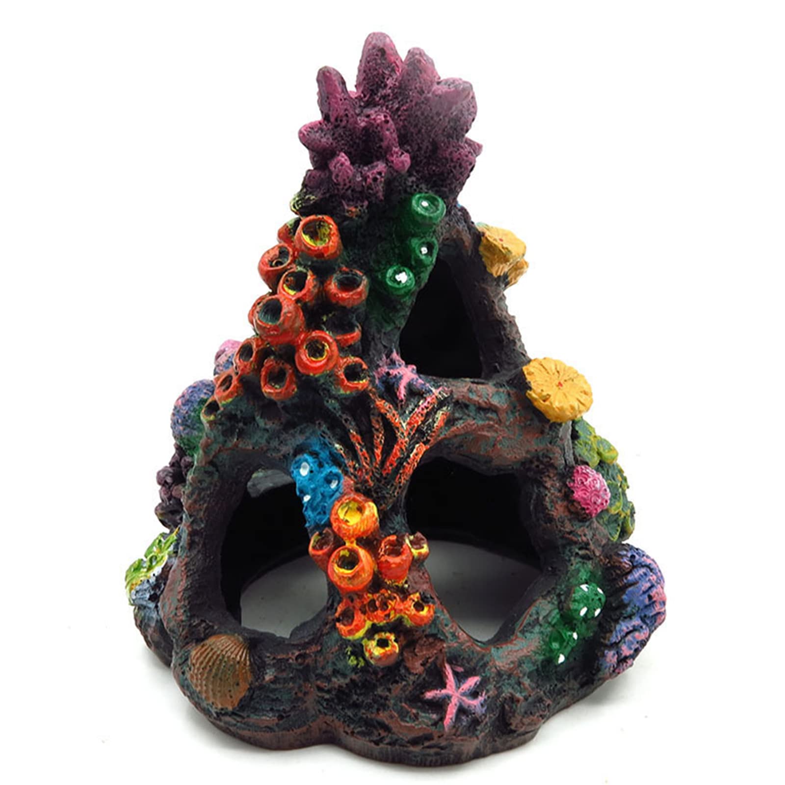 Mein HERZ Piedra Decorativa para Acuario, Decoración de Acuario, Acuario Coral Decoración Pecera Roca Montaña Cueva Adornos para Decoración de Acuario en Casa, Decoración de Cueva de Roca