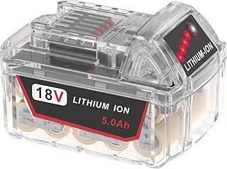 FORBETER 5.0Ah 18V Battery Replacement for Milwaukee M18 Battery Lithium lon 48-11-1850