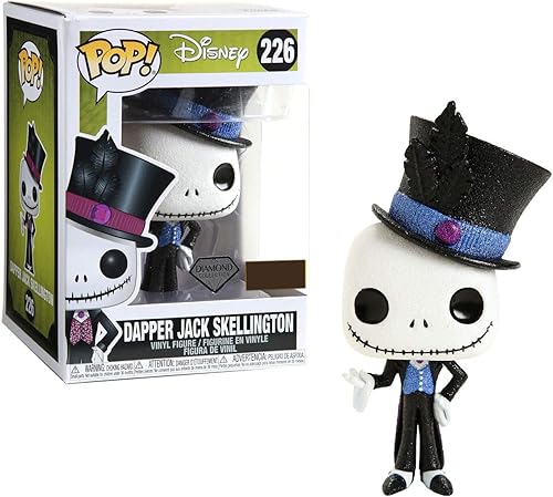 Funko Pop Disney: Pesadilla antes de Navidad - Colección Diamond Dapper Jack Skellington (exclusivo)
