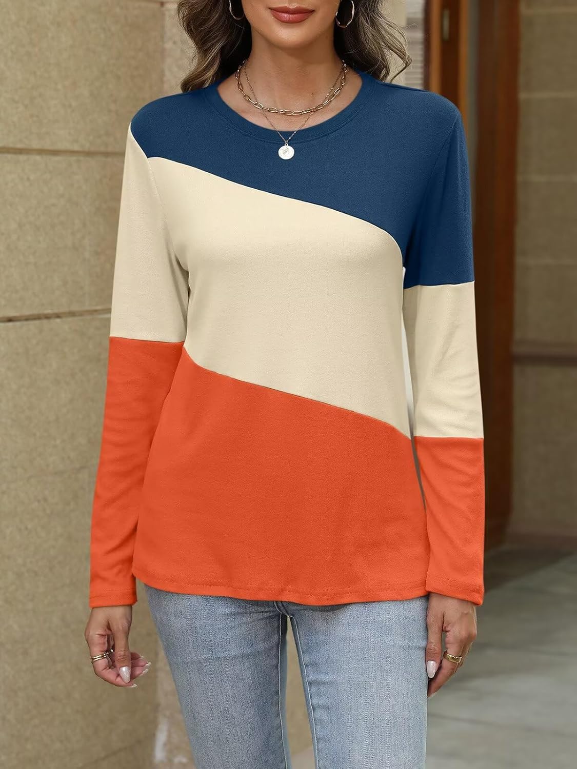 ORANDESIGNE Women's Classic Tunic Shirt - Image 4