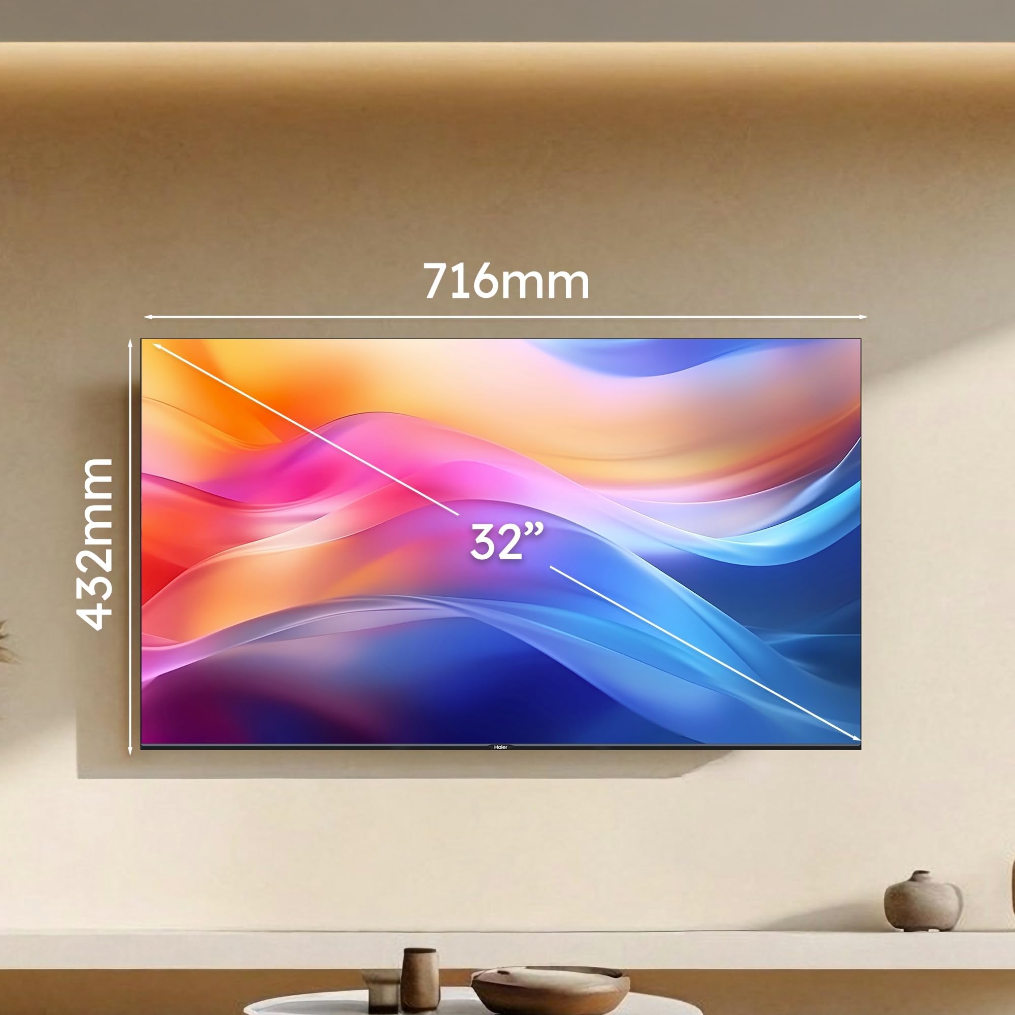 Haier 32'' QLED 4K UHD Smart TV H32S80EFX Google TV Dolby Audio HDR 10 120Hz HDMI 2.1