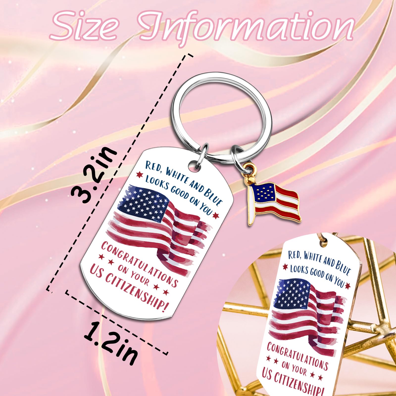 American Citizenship Gifts Proud To Be An American Gift For Women Men America Citizenship Congratulations Gifts For New US Citizen Mother Fathers Day Christmas