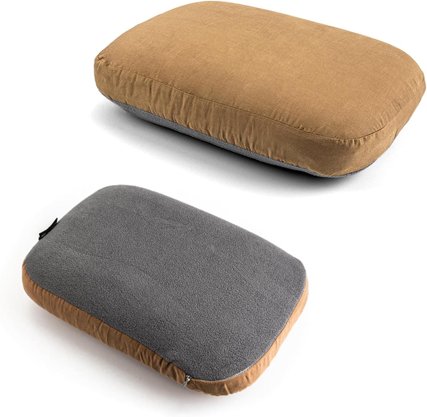 Camping Pillow, 2pcs Soft Slow Rebound Memory Foam Pillow for Neck Support, Breathable, Portable Travel for Outdoor Camping and Office Nap (2PCS)