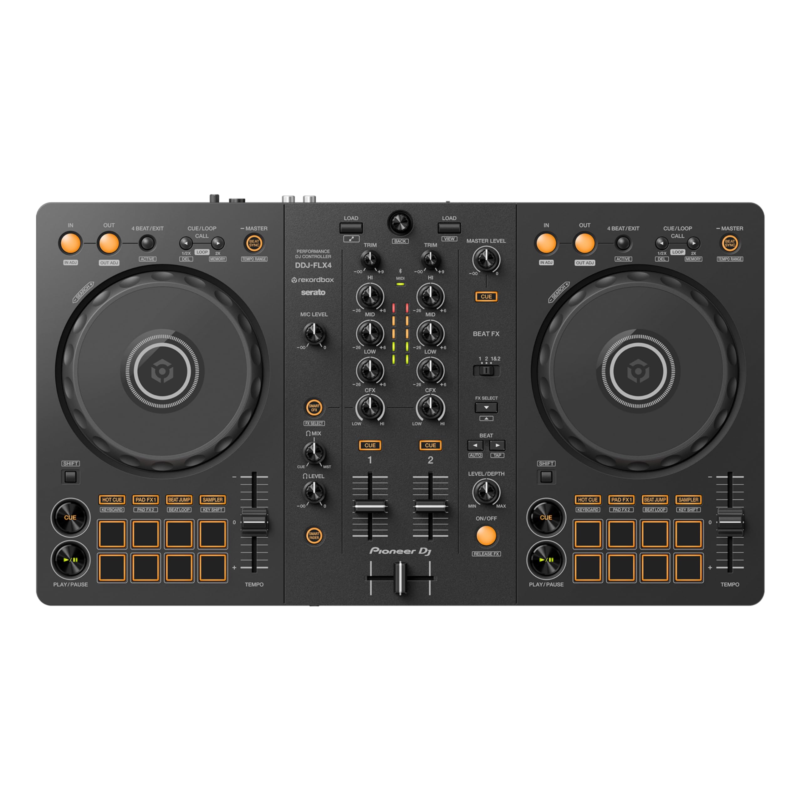 Amazon.com: Pioneer DDJ-FLX4 DJ Controller Headphone Bundle with