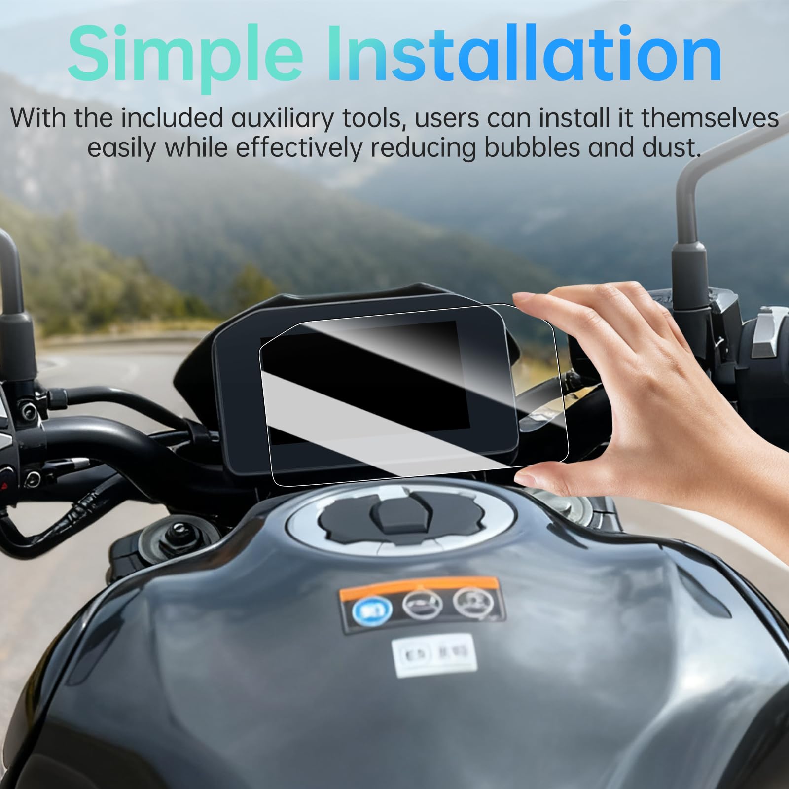 Protezione per schermo per KAWASAKI Z900 - Pellicola protettiva per tachimetro per KAWASAKI Z900 modelli 2025+, pellicola protettiva per display moto, pellicola protettiva in PET, ottimale per