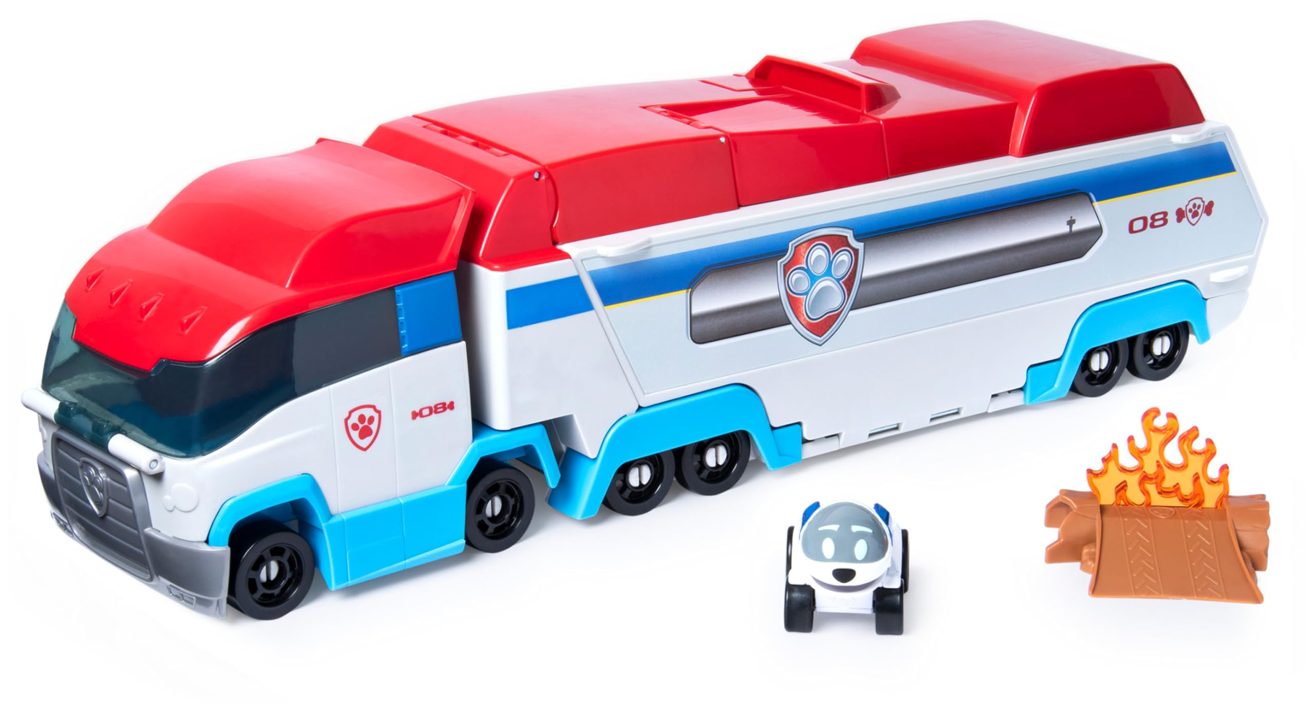 PAW Patrol True Metal Launch'N Haul PAW Patroller mit Robodog, für True Metal Metall-Fahrzeuge, Maßstab 1:55, Spielzeug geeignet für Kinder ab 3 Jahren