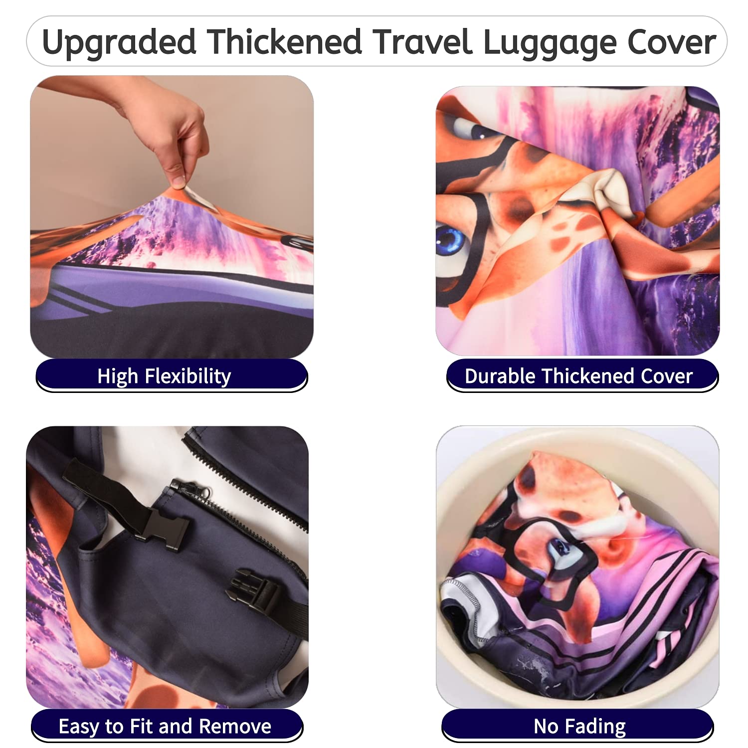 3D Print Design Reisen Koffer Schutz Trolley Case Cover 19"-32" Sleeve