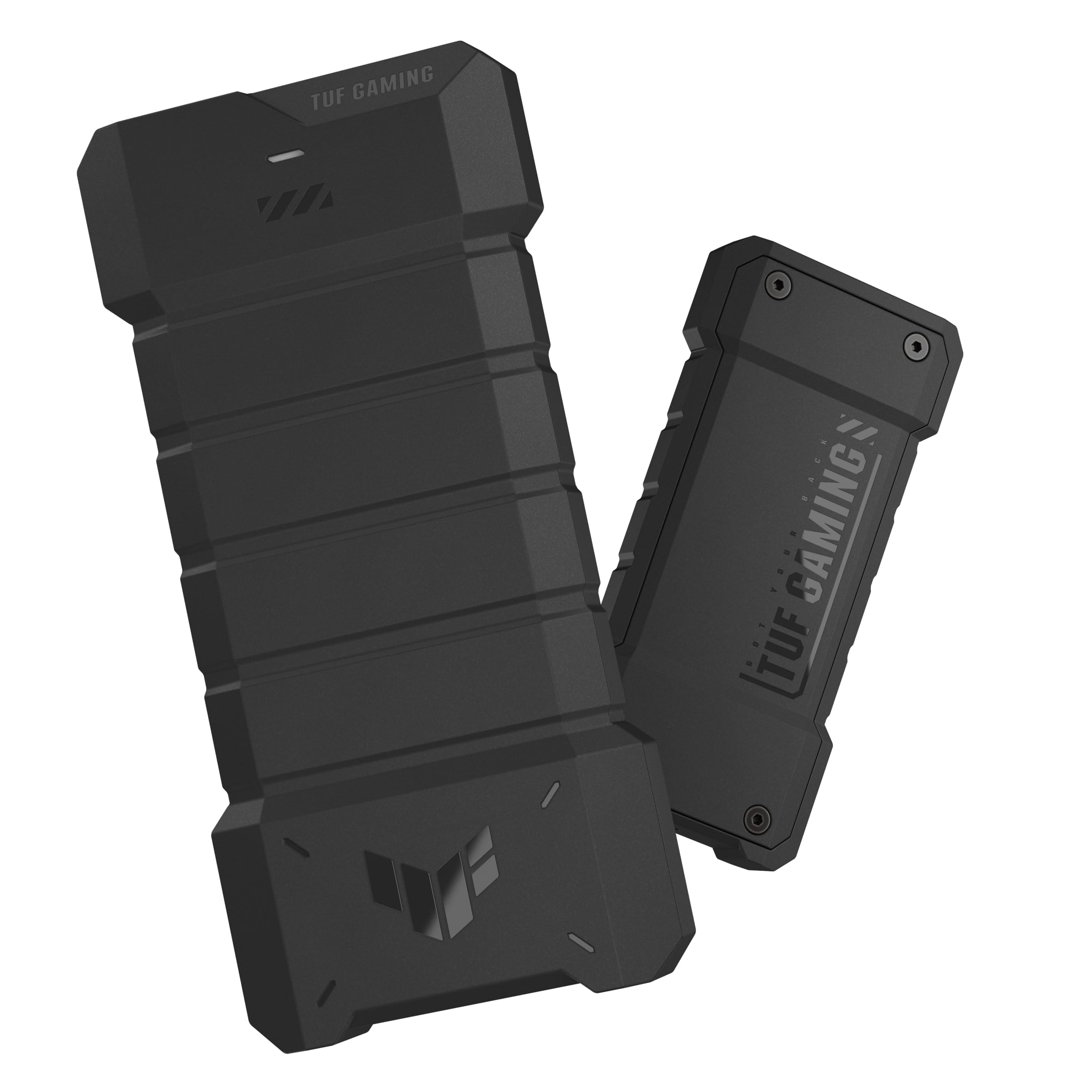 ASUS TUF Gaming AS2000 Plus USB-C 3.2Gen 2x2 Portable M.2 NVMe PCIe SSD 2TB | IP68 Wasser- und Staubschutz, Gehäuse aus Aluminiumlegierung mit Wärmeleitpad, gebündelte NTI Backup Now EZ
